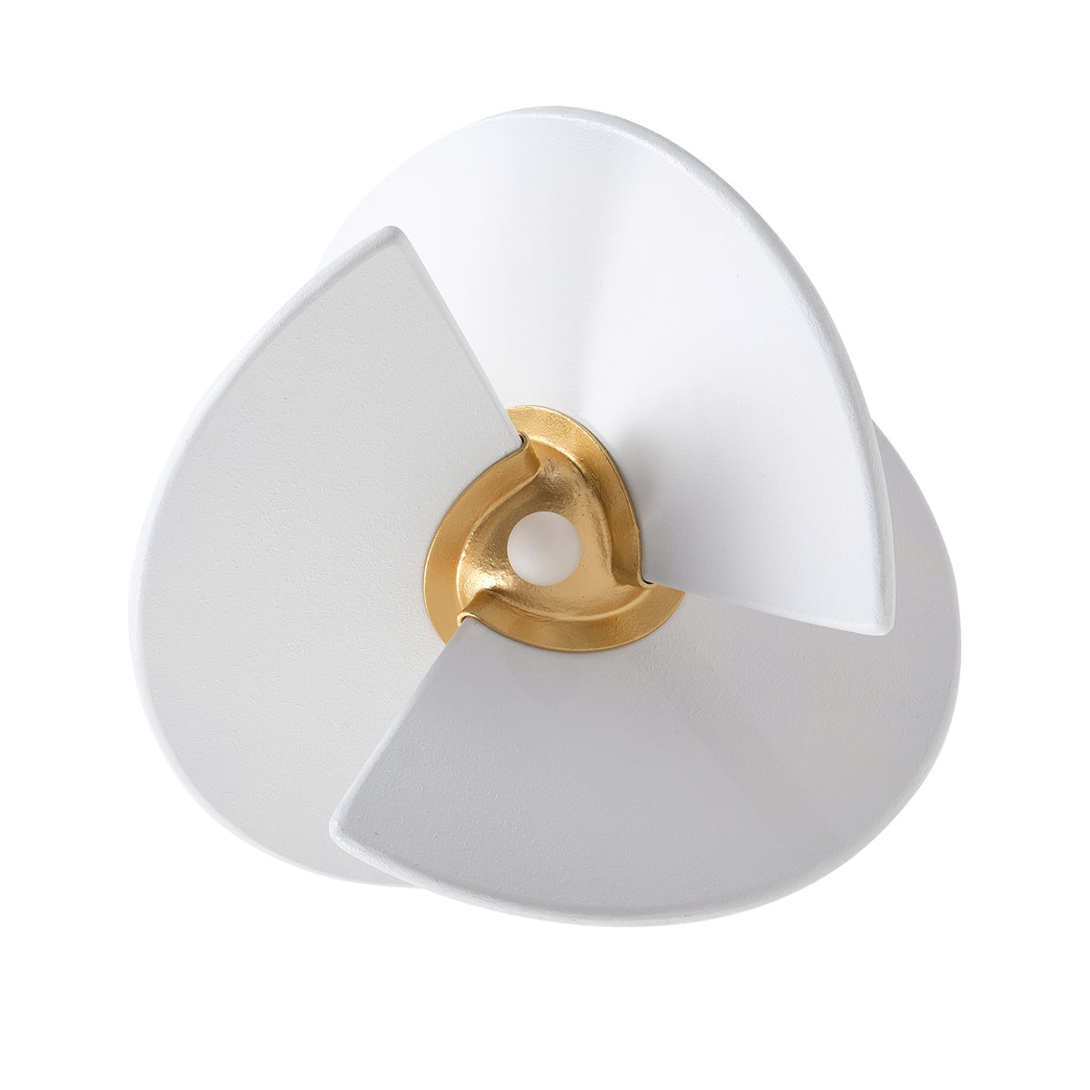 18.25'' Rotary 4 Light Bright Gold/White Pendant