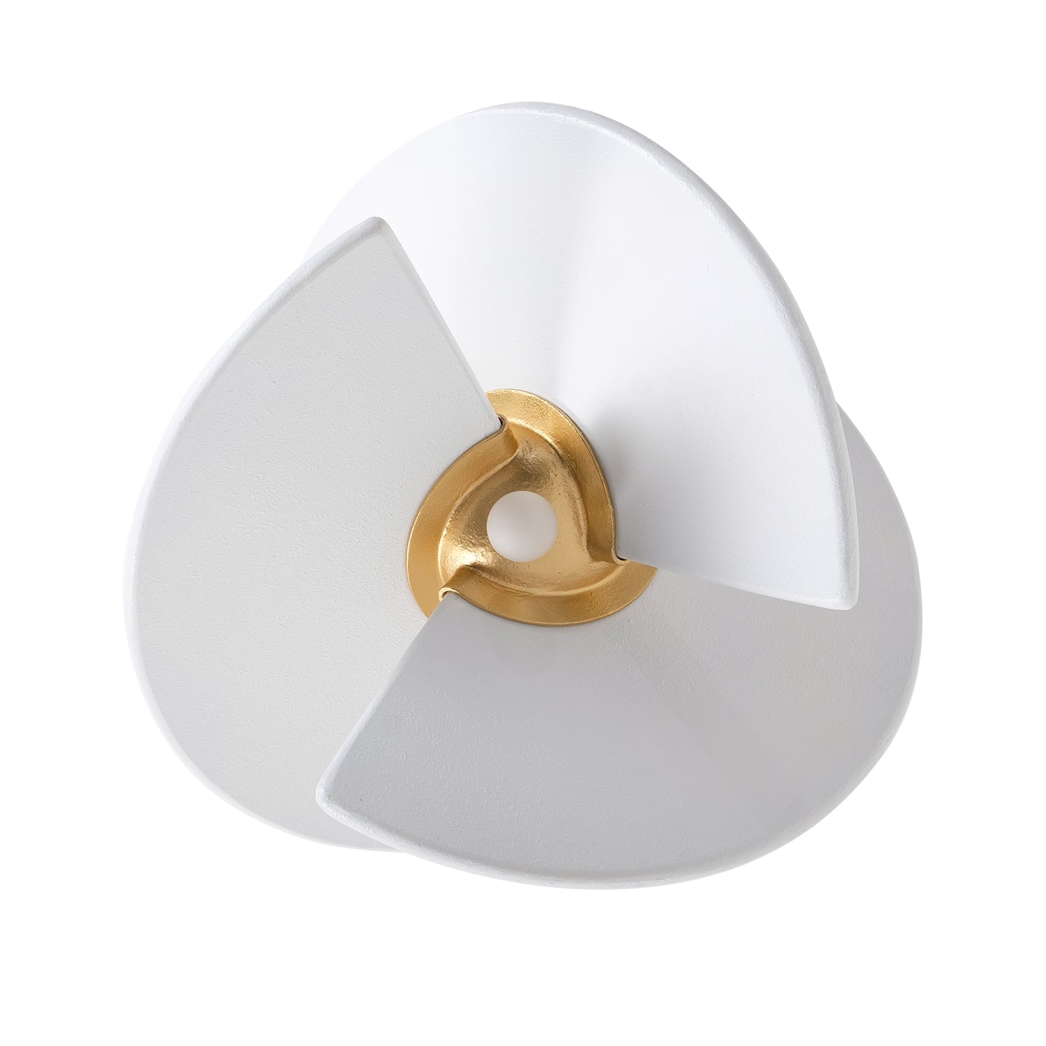 18.25'' Rotary 4 Light Bright Gold/White Pendant