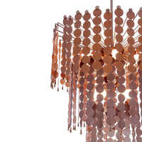 33.5'' Pelt 11 Light Pearlized Antique Brass Chandelier
