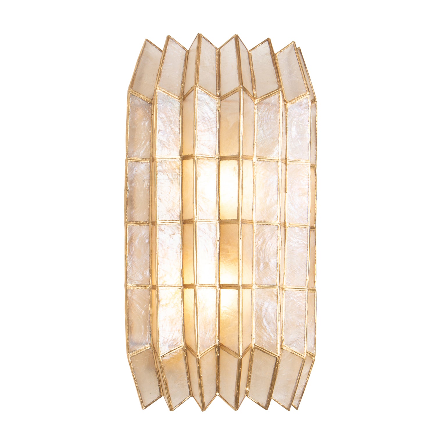 8.5'' Fractal 2 Light Oxidized Gold Leaf Wall Sconce