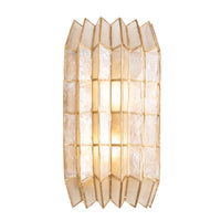 8.5'' Fractal 2 Light Oxidized Gold Leaf Wall Sconce