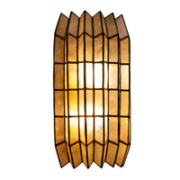 8.5'' Fractal 2 Light Oxidized Gold Leaf Wall Sconce