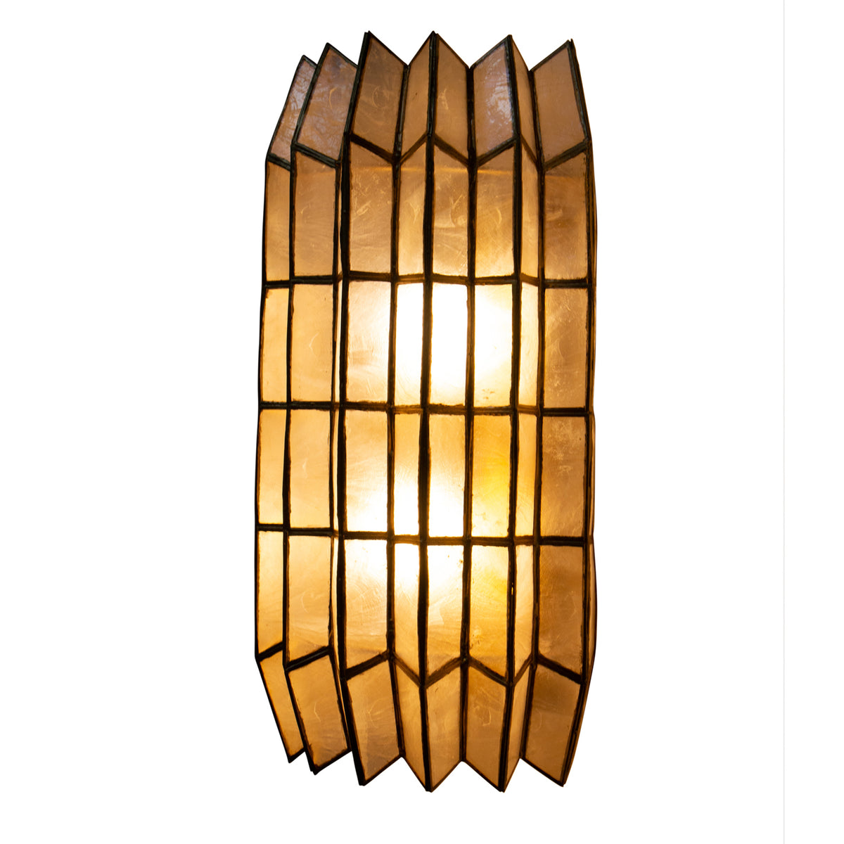 8.5'' Fractal 2 Light Oxidized Gold Leaf Wall Sconce