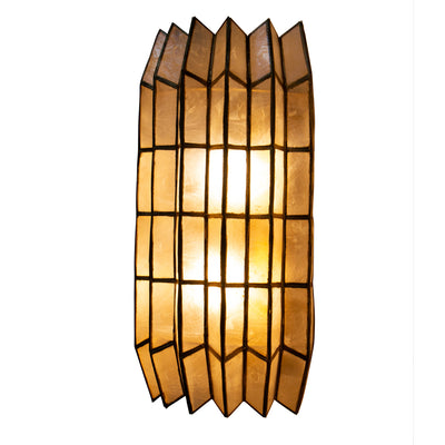 8.5'' Fractal 2 Light Oxidized Gold Leaf Wall Sconce
