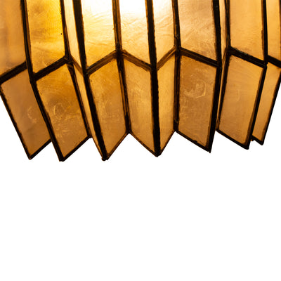 8.5'' Fractal 2 Light Oxidized Gold Leaf Wall Sconce