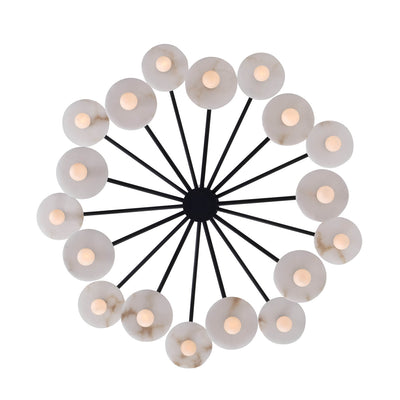 22.5'' Discus 18 Light Matte Black Chandelier