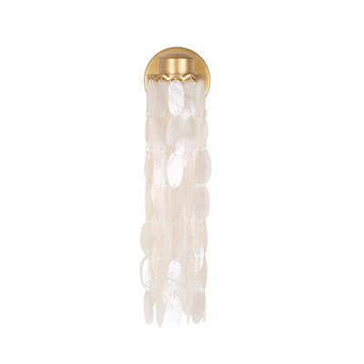 5'' Edgy 1 Light Oxidized Gold Leaf Wall Sconce