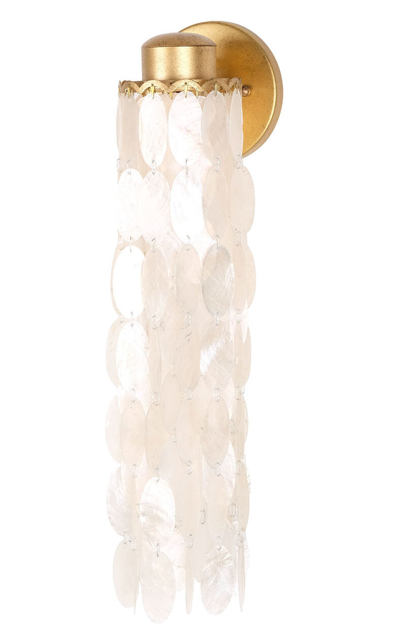 5'' Edgy 1 Light Oxidized Gold Leaf Wall Sconce