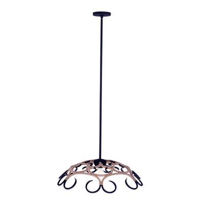 7.5'' Ferrum 1 Light Matte Black Pendant