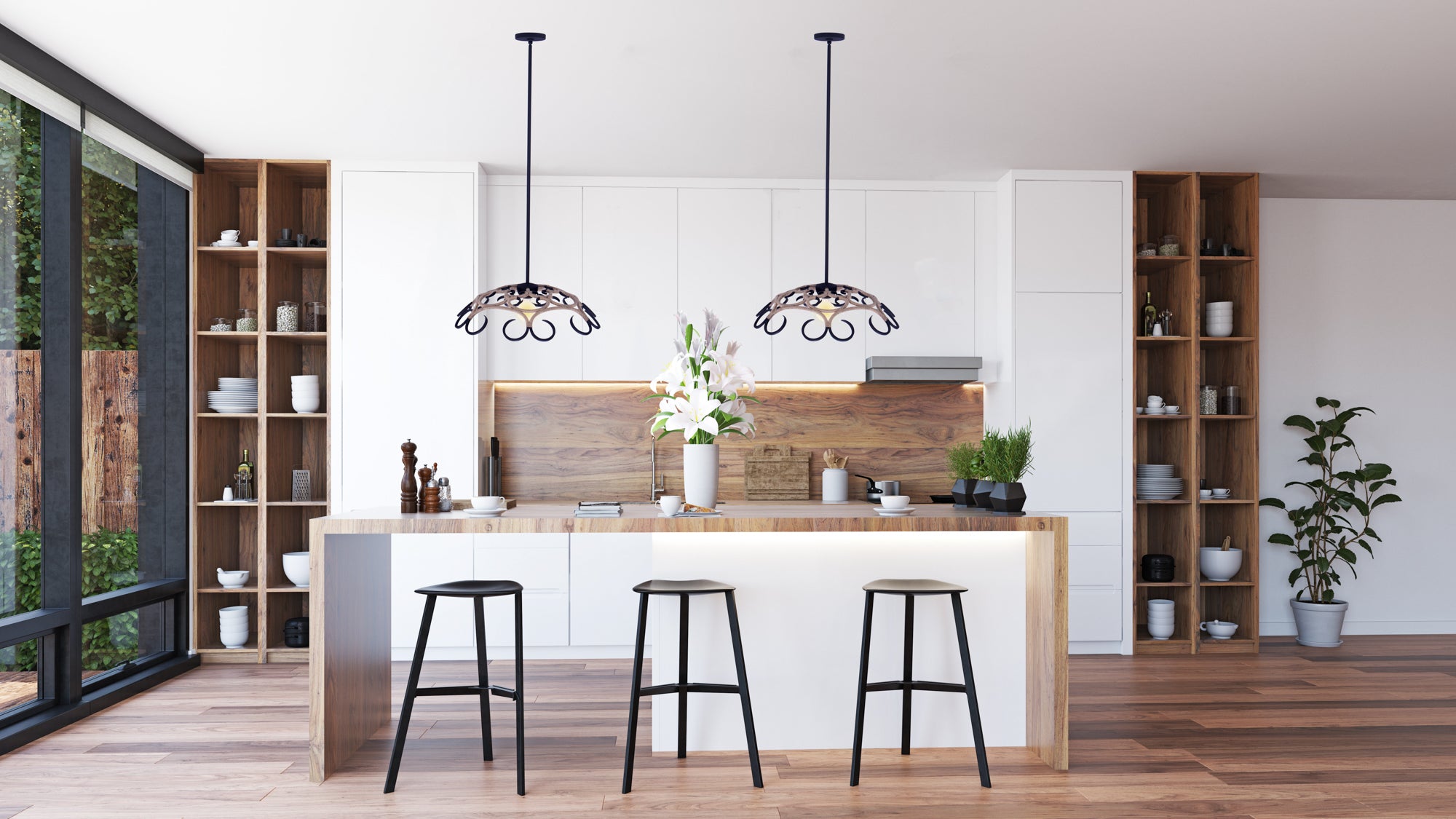 7.5'' Ferrum 1 Light Matte Black Pendant