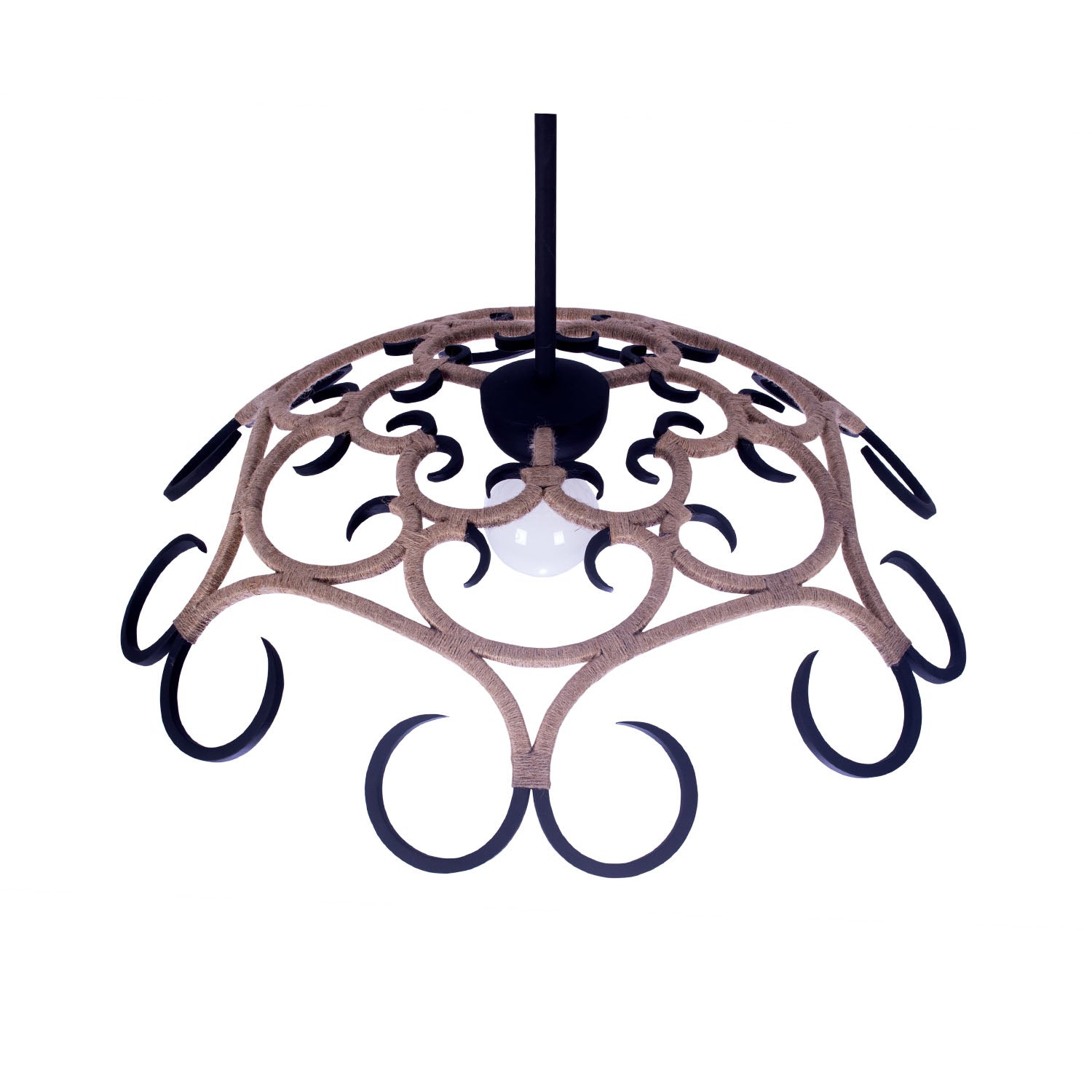 7.5'' Ferrum 1 Light Matte Black Pendant