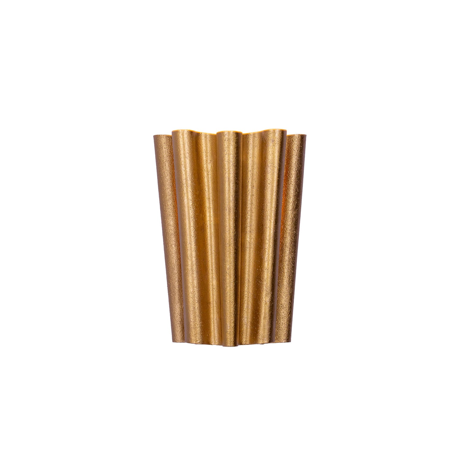 9.5'' Ripple 2 Light Bright Gold Wall Sconce