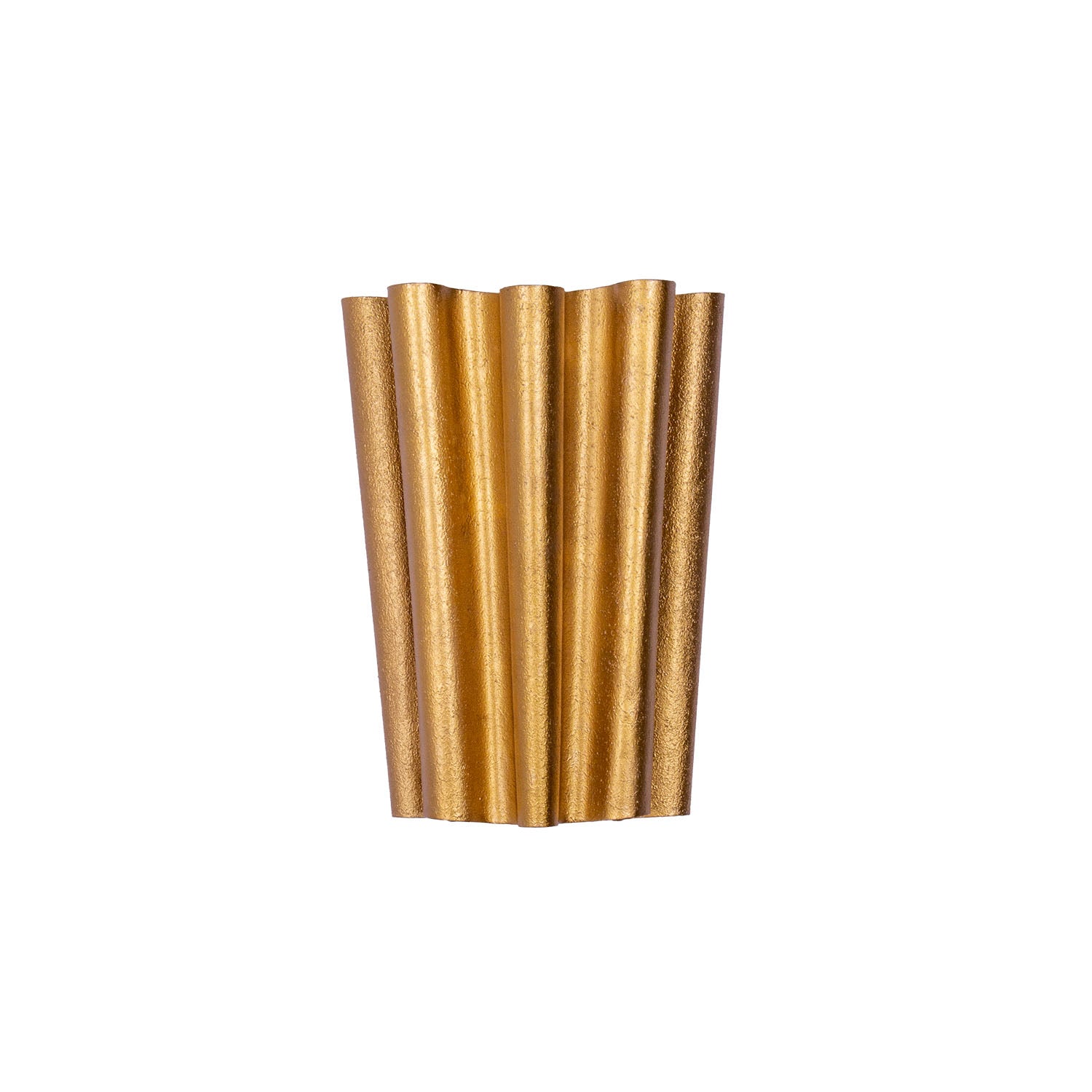 9.5'' Ripple 2 Light Bright Gold Wall Sconce