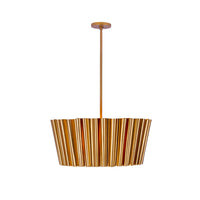19.5'' Ripple 6 Light Bright Gold Chandelier