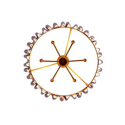 19.5'' Ripple 6 Light Bright Gold Chandelier