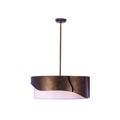 11'' Midway 6 Light Brushed Gold Chandelier
