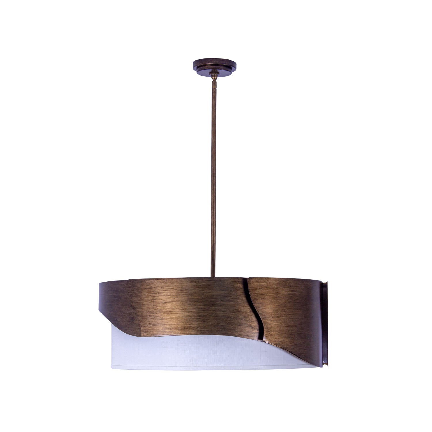 11'' Midway 6 Light Brushed Gold Chandelier