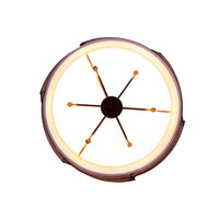 11'' Midway 6 Light Brushed Gold Chandelier