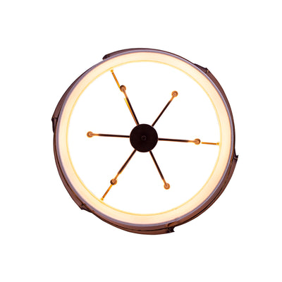 11'' Midway 6 Light Brushed Gold Chandelier