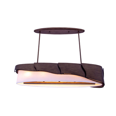 10.5'' Midway 6 Light Brushed Gold Linear Pendant
