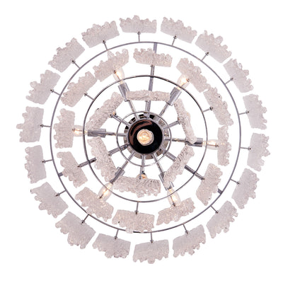 28'' Gisel 10 Light Polished Chrome Tiered Chandelier