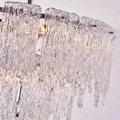 28'' Gisel 10 Light Polished Chrome Tiered Chandelier