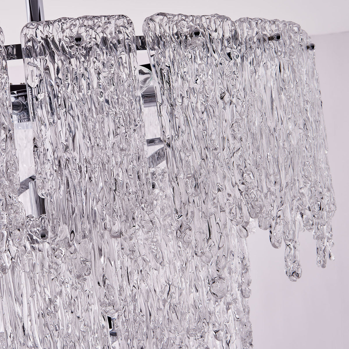 28'' Gisel 10 Light Polished Chrome Tiered Chandelier