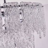 28'' Gisel 10 Light Polished Chrome Tiered Chandelier