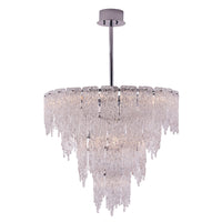 36'' Gisel 19 Light Polished Chrome Tiered Chandelier