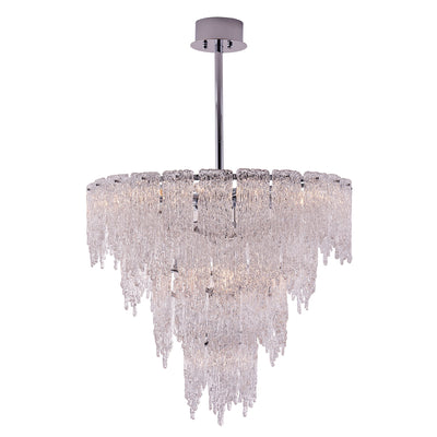 36'' Gisel 19 Light Polished Chrome Tiered Chandelier
