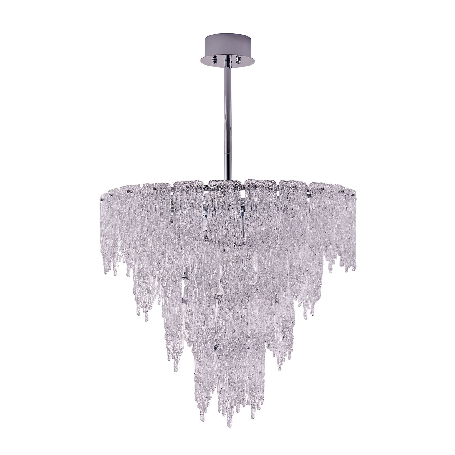36'' Gisel 19 Light Polished Chrome Tiered Chandelier
