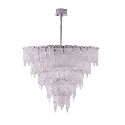 42'' Gisel 22 Light Polished Chrome Tiered Chandelier