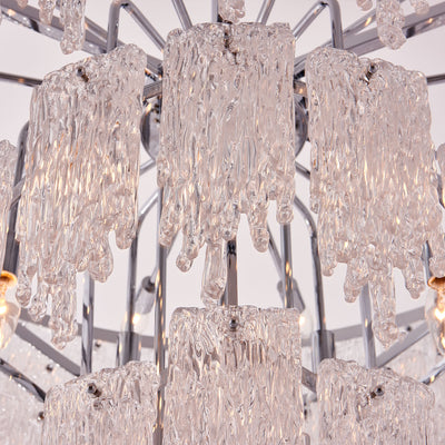 42'' Gisel 22 Light Polished Chrome Tiered Chandelier