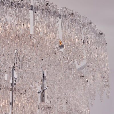 42'' Gisel 22 Light Polished Chrome Tiered Chandelier