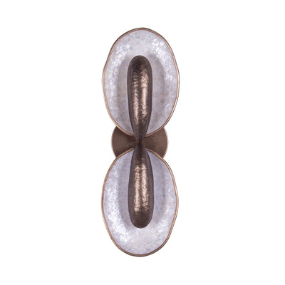 8'' Spat 2 Light Pearlized Antique Brass Wall Sconce
