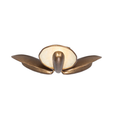 6'' Spat 3 Light Pearlized Antique Brass Flush Mount
