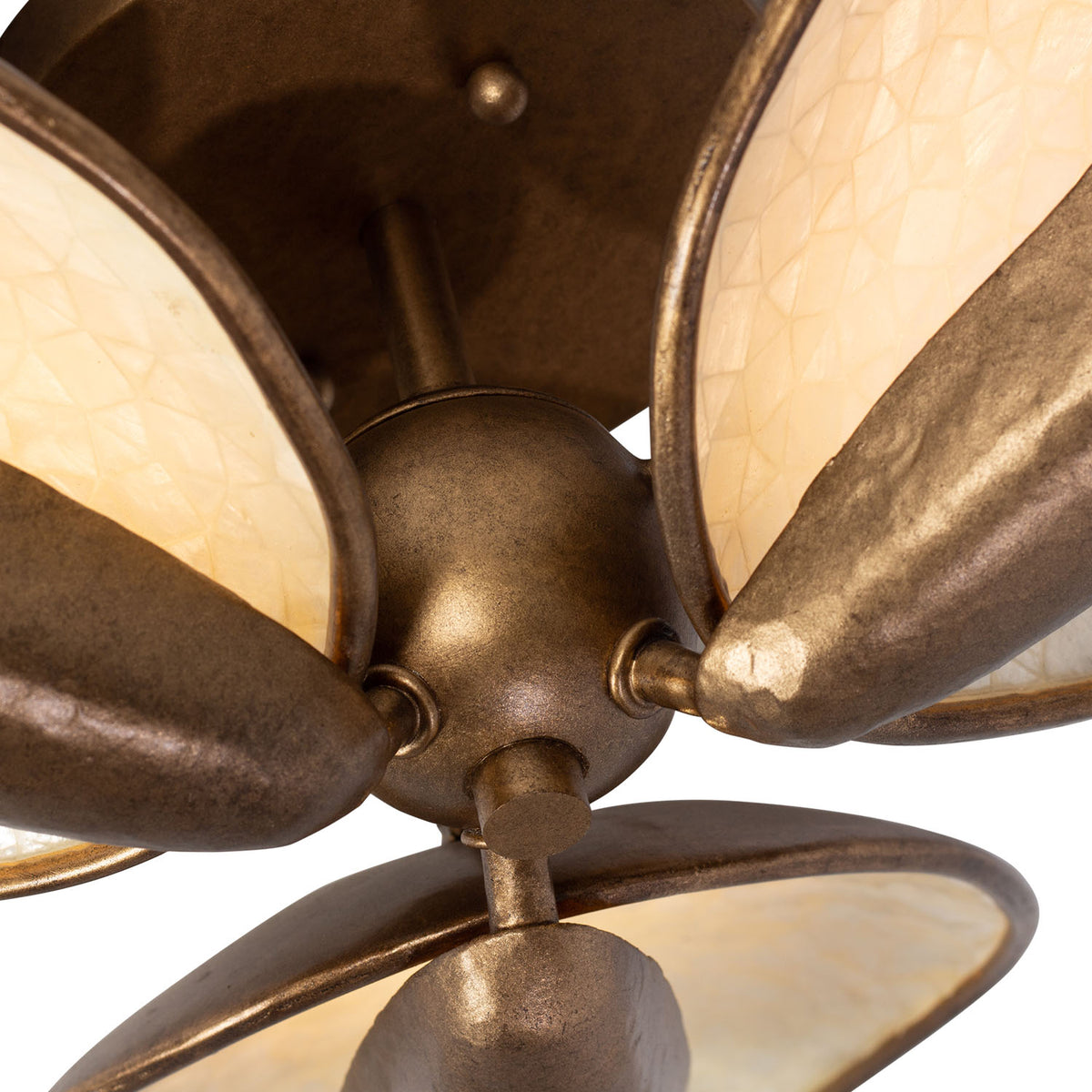 6'' Spat 3 Light Pearlized Antique Brass Flush Mount