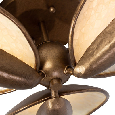 6'' Spat 3 Light Pearlized Antique Brass Flush Mount