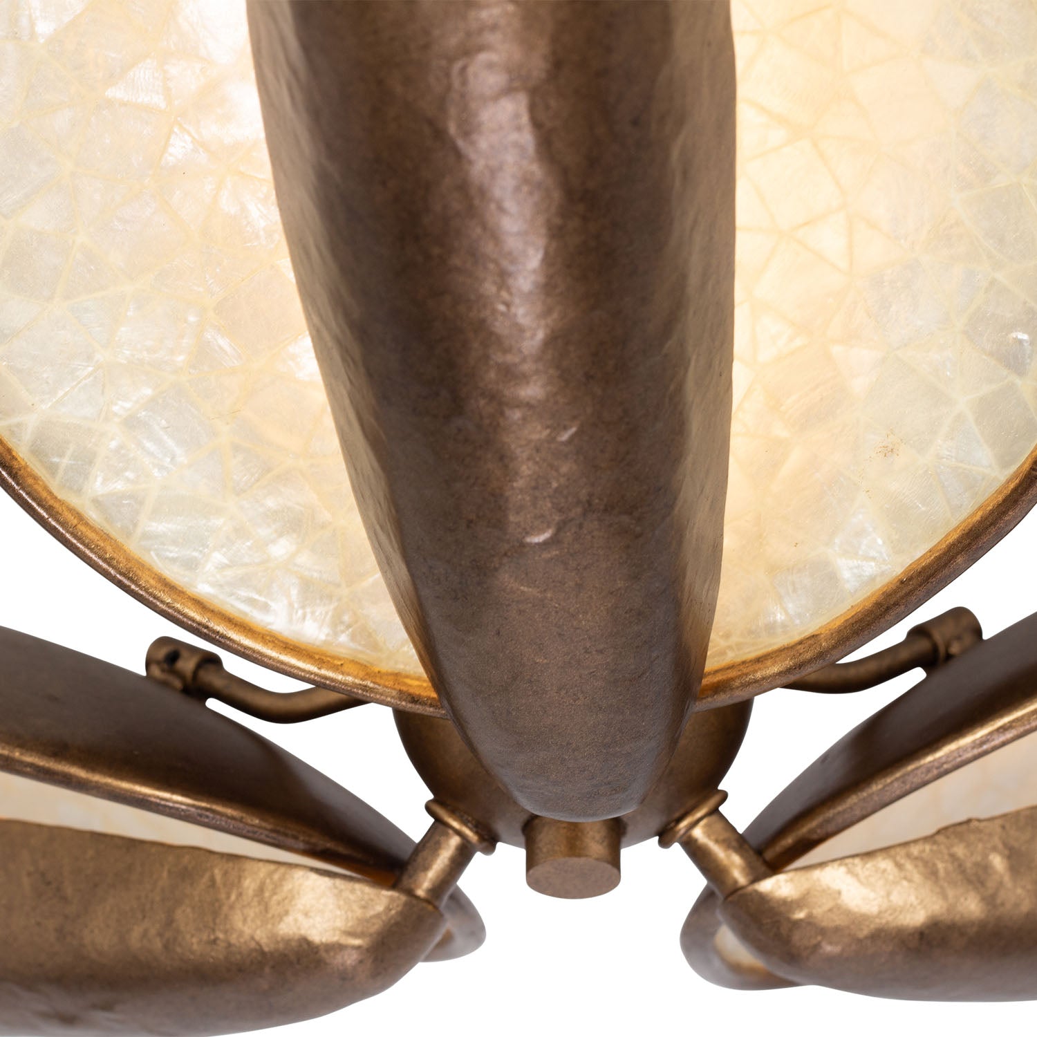 6'' Spat 3 Light Pearlized Antique Brass Flush Mount