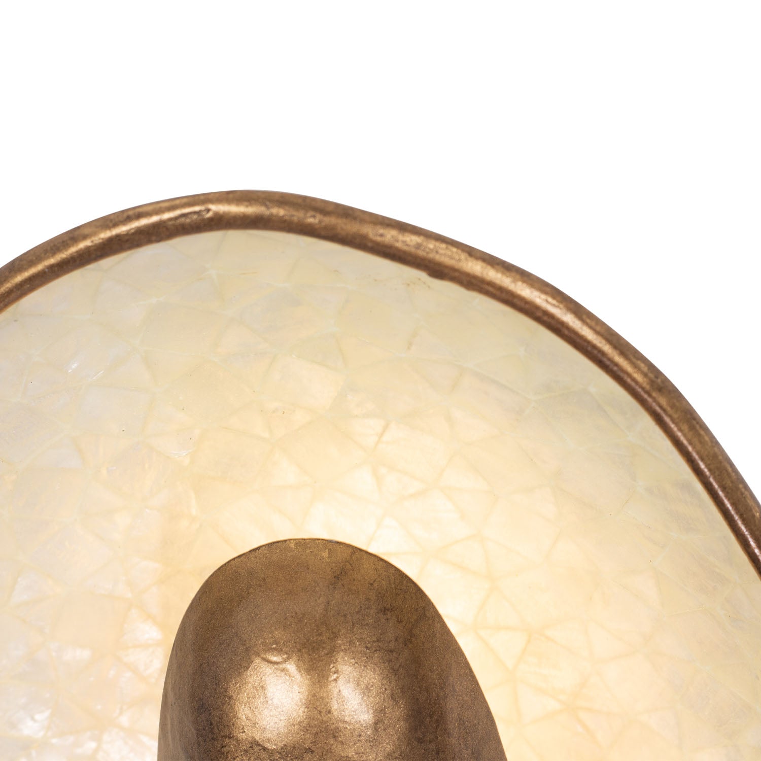 6'' Spat 3 Light Pearlized Antique Brass Flush Mount