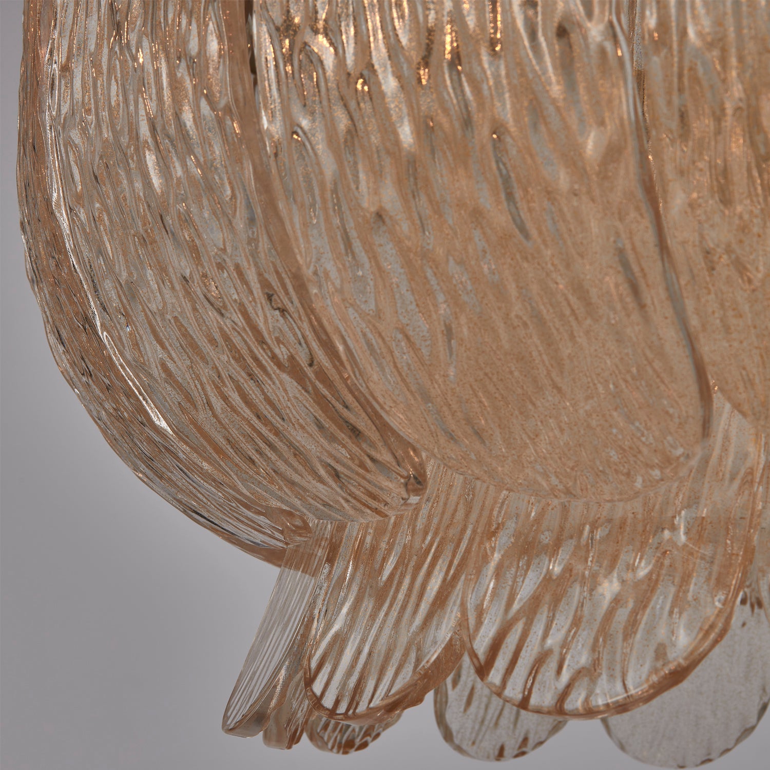 14'' Camellia 6 Light Winter Brass Chandelier