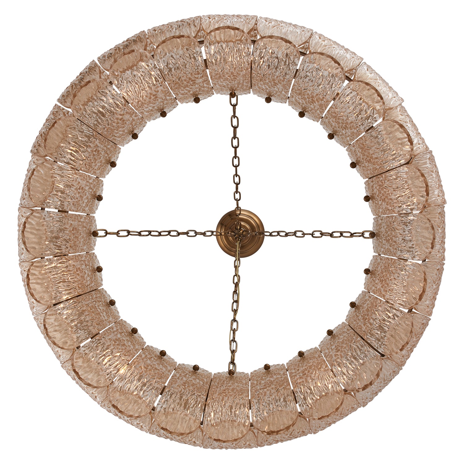 14'' Camellia 10 Light Winter Brass Chandelier