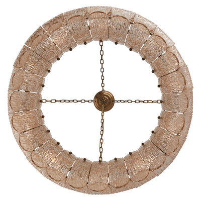 14'' Camellia 10 Light Winter Brass Chandelier