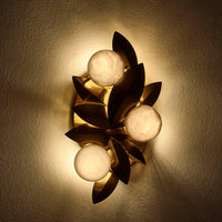 9'' Blush 3 Light Winter Brass Wall Sconce