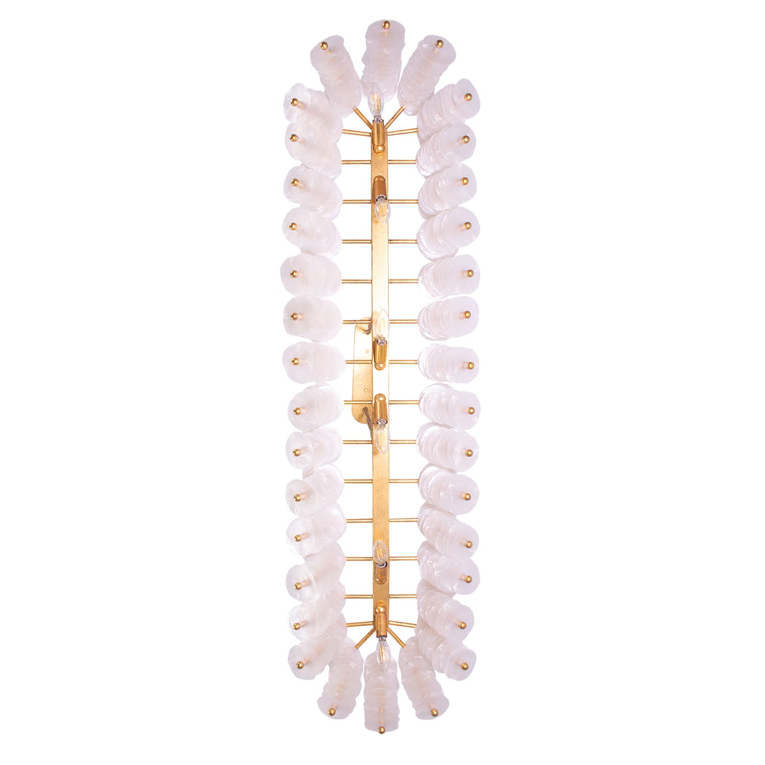 20'' Gossamer 12 Light Oxidized Gold Leaf Linear Pendant