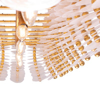 20'' Gossamer 12 Light Oxidized Gold Leaf Linear Pendant
