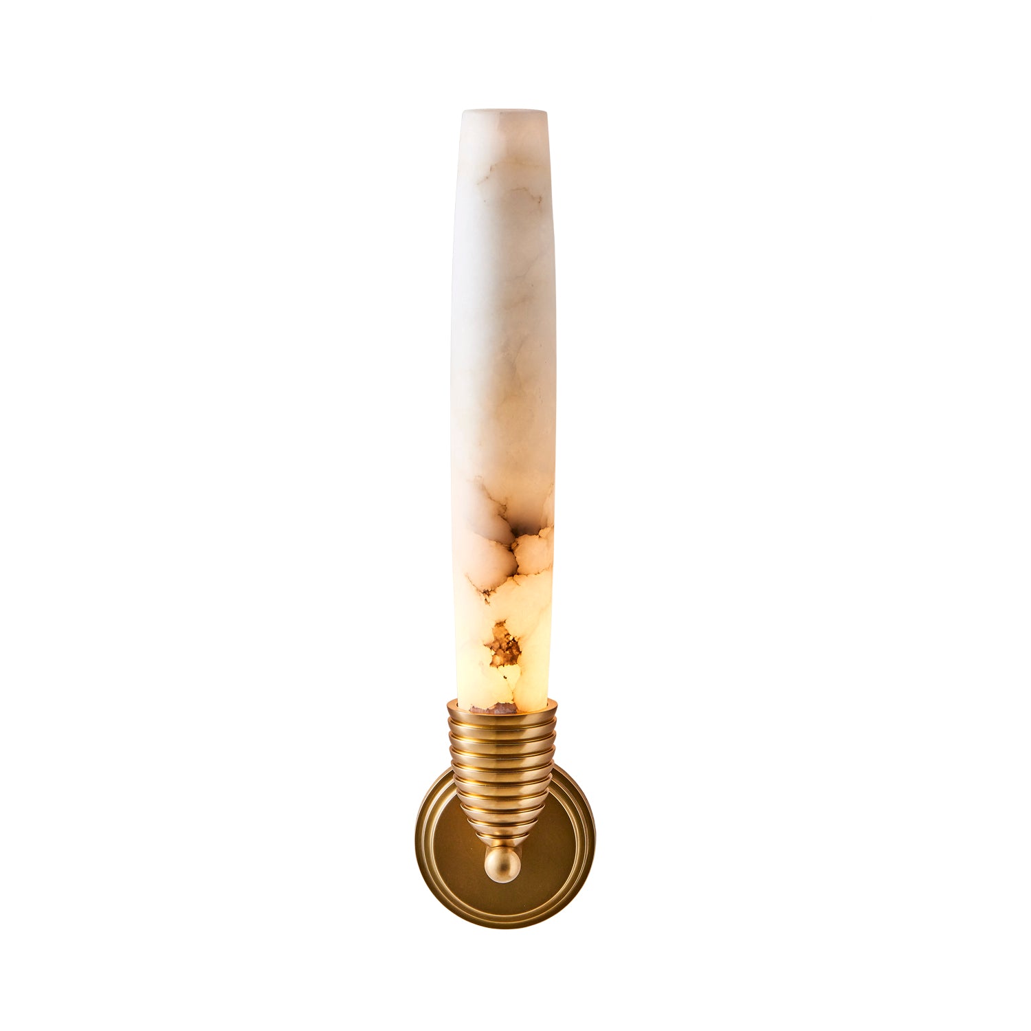 5'' Gypsum 1 Light True Brass Wall Sconce