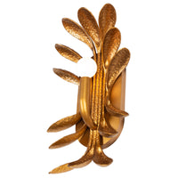 8.5'' Botanica 1 Light Warm Gold Wall Sconce