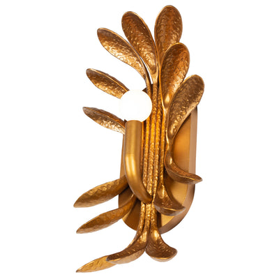 8.5'' Botanica 1 Light Warm Gold Wall Sconce