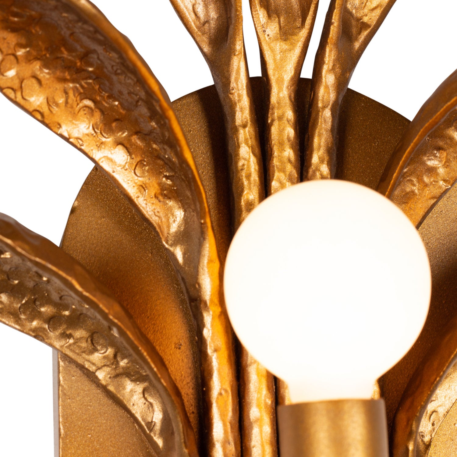 8.5'' Botanica 1 Light Warm Gold Wall Sconce